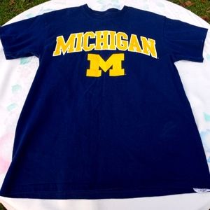Michigan Wolverines Maize n Blue tee
